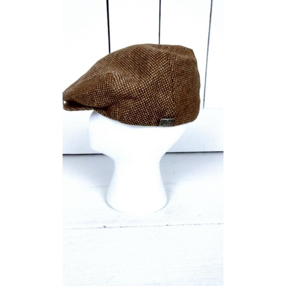 Bailey brown wool newsboy cap / paperboy hat - medium - Picture 2 of 7